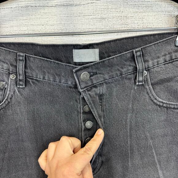 Boyish Women's The Tommy High Rise Authentic Rigid Straight Leg Jeans Size 32 - Picture 6 of 11